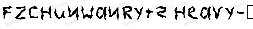 FZChunWanRYTS Heavy字体转换